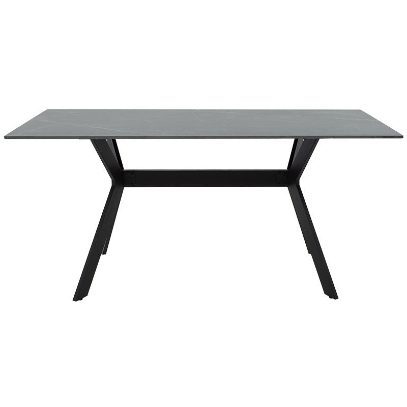 Τραπέζι Olivet Sintered Stone Μαύρο Μαρμάρου-Μαύρο 180x90x75