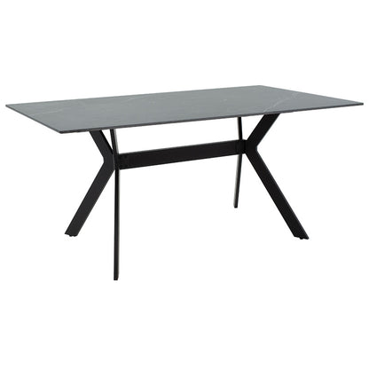 Τραπέζι Olivet Sintered Stone Μαύρο Μαρμάρου-Μαύρο 180x90x75