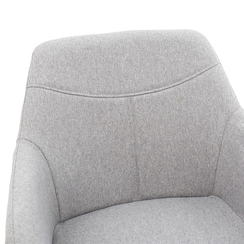 Πολυθρόνα Nasima Ύφασμα Γκρι-Φυσικό 57x58x84