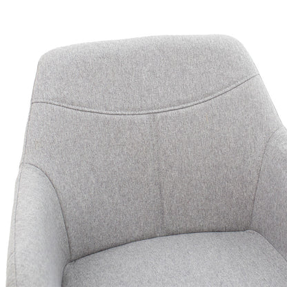 Πολυθρόνα Nasima Ύφασμα Γκρι-Φυσικό 57x58x84