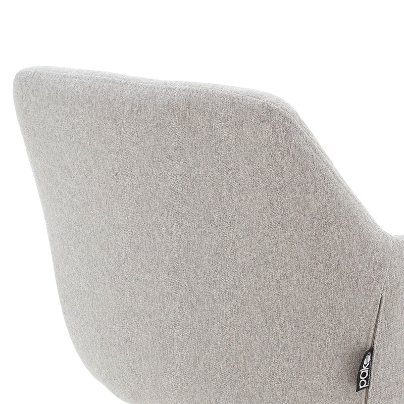 Πολυθρόνα Nasima Ύφασμα Γκρι-Φυσικό 57x58x84