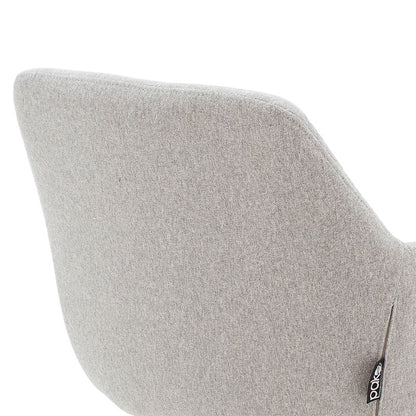 Πολυθρόνα Nasima Ύφασμα Γκρι-Φυσικό 57x58x84