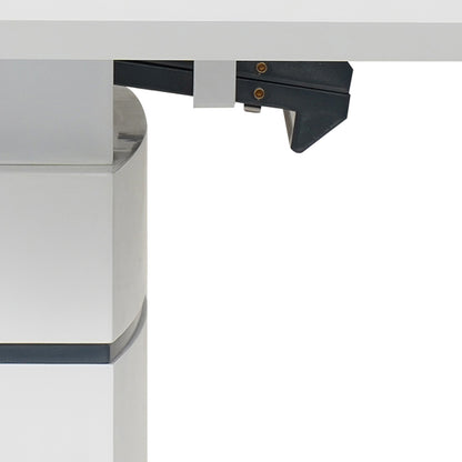 Τραπέζι Επεκτεινόμενο Darsile Γκρι-Ανθρακί MDF 140-180x90x76