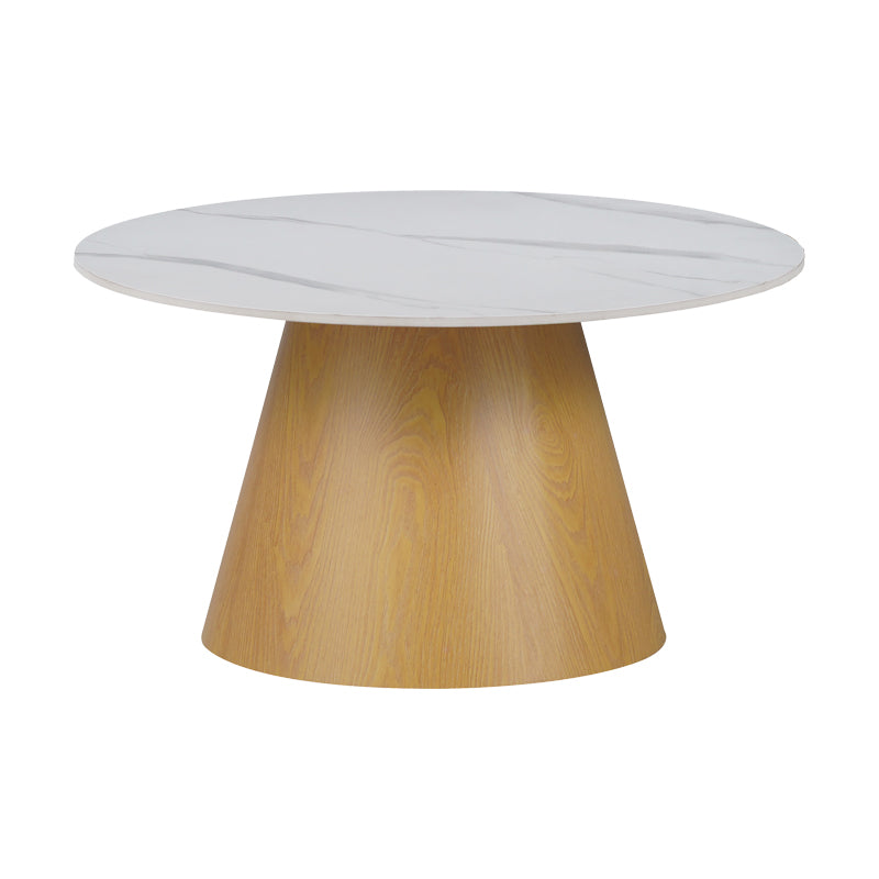 Βοηθητικό Τραπέζι Soleire Λευκό Μαρμάρου Sintered Stone Φ70x40