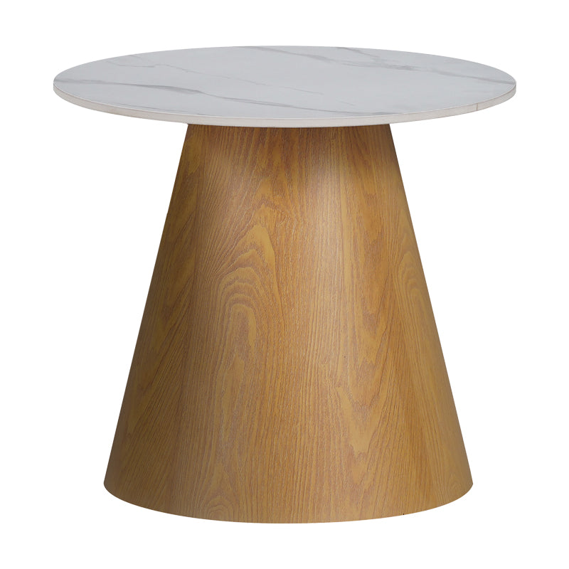 Βοηθητικό Τραπέζι Soleire Λευκό Μαρμάρου Sintered Stone Φ50x46