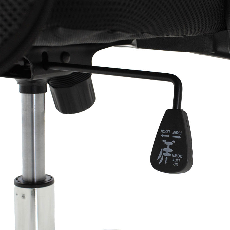 Καρέκλα Γραφείου Joel II με Ύφασμα Mesh σε Μαύρη Απόχρωση 75x53x115-125