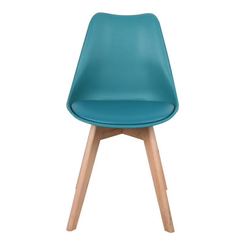 Καρέκλα Gaston PP-PU Μπλε Απόχρωση-Φυσικό Πόδι 58x47x85