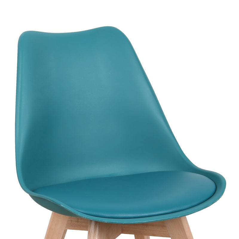 Καρέκλα Gaston PP-PU Μπλε Απόχρωση-Φυσικό Πόδι 58x47x85