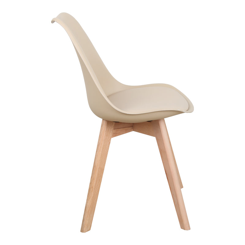 Καρέκλα Gaston PP-PU Taupe Απόχρωση - Φυσικό Πόδι 43x51x75