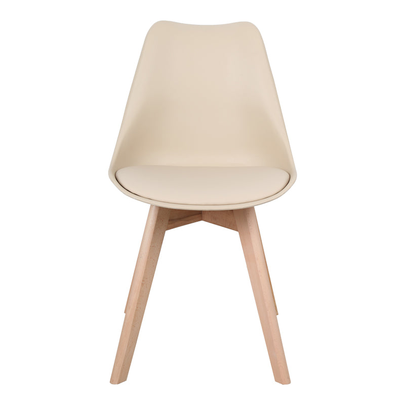 Καρέκλα Gaston PP-PU Taupe Απόχρωση - Φυσικό Πόδι 43x51x75