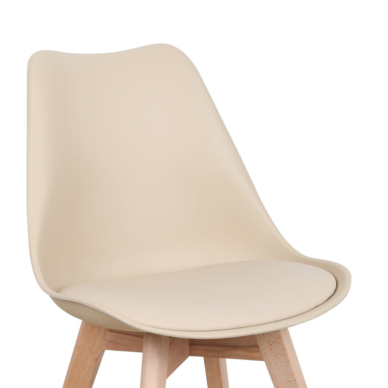 Καρέκλα Gaston PP-PU Taupe Απόχρωση - Φυσικό Πόδι 43x51x75