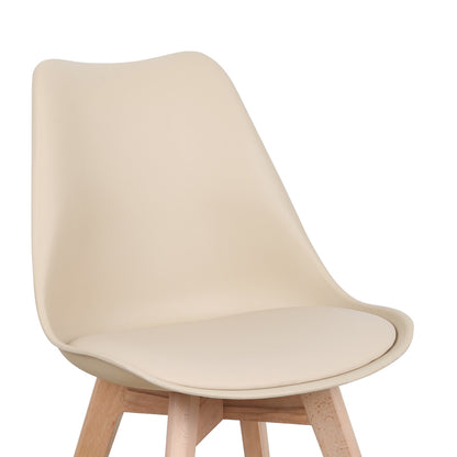 Καρέκλα Gaston PP-PU Taupe Απόχρωση - Φυσικό Πόδι 43x51x75