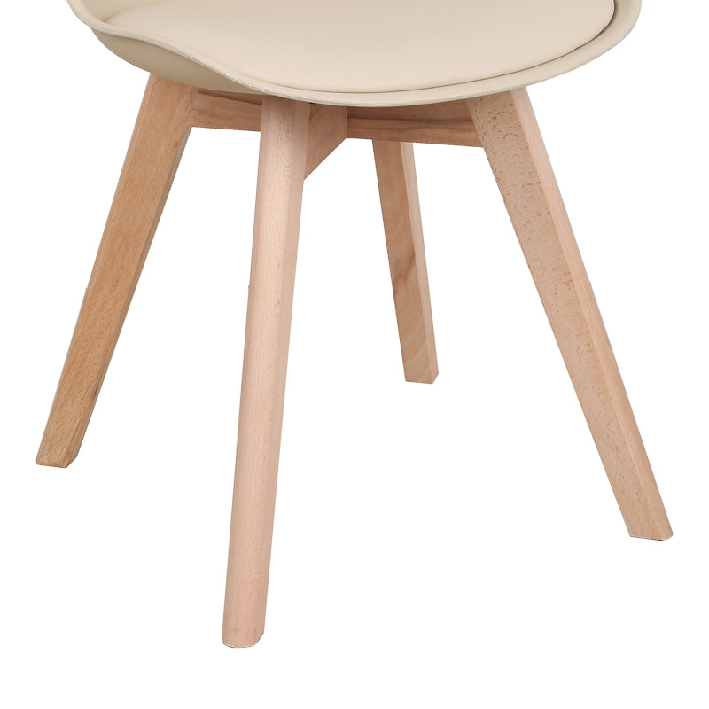 Καρέκλα Gaston PP-PU Taupe Απόχρωση - Φυσικό Πόδι 43x51x75