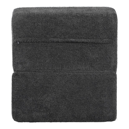 Πολυθρόνα-Κρεβάτι Ferderina Ύφασμα σε Ανθρακί Απόχρωση 90x76x65