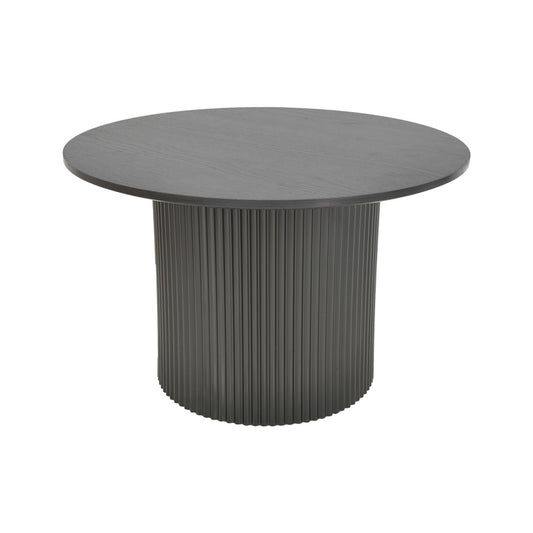 Τραπέζι Σαλονιού Dovel MDF σε Μαύρη Απόχρωση Φ70x40