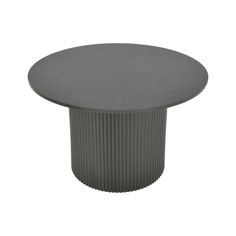 Τραπέζι Σαλονιού Dovel MDF σε Μαύρη Απόχρωση Φ70x40