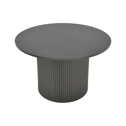 Τραπέζι Σαλονιού Dovel MDF σε Μαύρη Απόχρωση Φ70x40