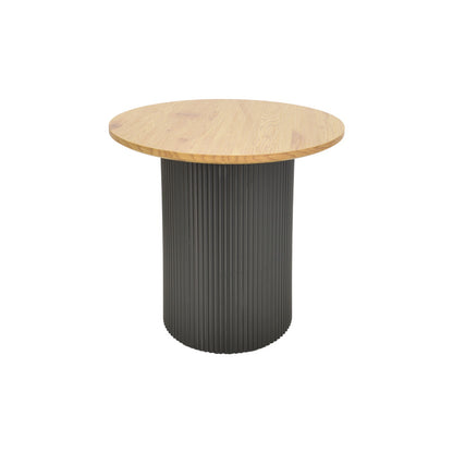 Βοηθητικό Τραπέζι Dovel MDF σε Sonoma-Μαύρη Απόχρωση Φ50x45