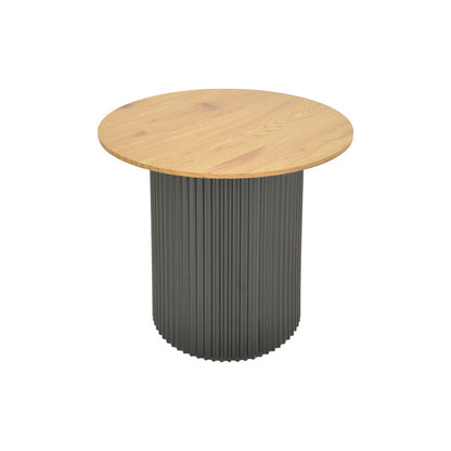 Βοηθητικό Τραπέζι Dovel MDF σε Sonoma-Μαύρη Απόχρωση Φ50x45
