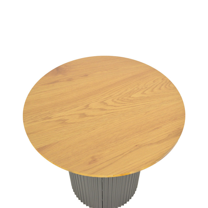 Βοηθητικό Τραπέζι Dovel MDF σε Sonoma-Μαύρη Απόχρωση Φ50x45