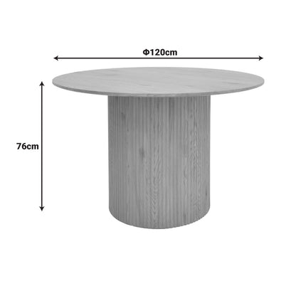 Τραπέζι Karulo MDF σε Sonoma Απόχρωση Φ120x76