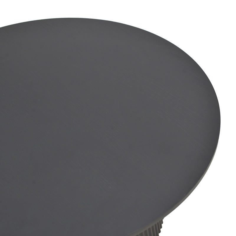 Τραπέζι Karulo MDF σε Μαύρη Απόχρωση Φ120x76