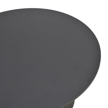 Τραπέζι Karulo MDF σε Μαύρη Απόχρωση Φ120x76