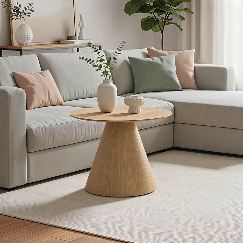 Τραπέζι Σαλονιού Donda MDF σε Sonoma Απόχρωση Φ60x40