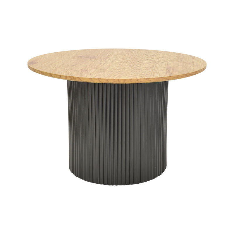 Dovel Living Room Tables MDF Set of 2 Sonoma-Black Metal