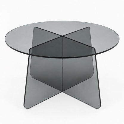 Coffee Table Cleary Tempered 8mm Anthracite Glass Φ70x45
