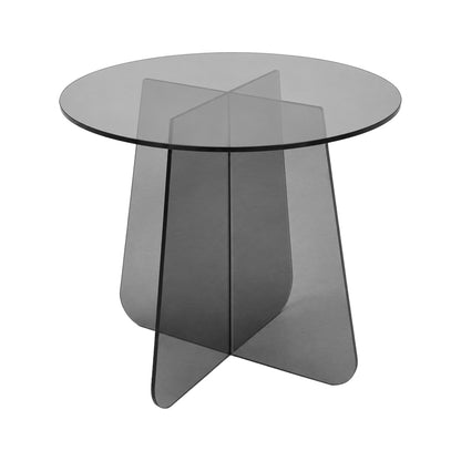 Cleary Side Table Tempered 8mm Anthracite Glass Φ50x45