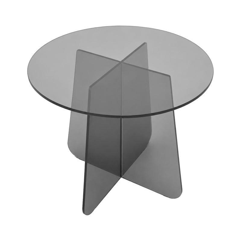 Cleary Side Table Tempered 8mm Anthracite Glass Φ50x45
