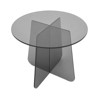 Cleary Side Table Tempered 8mm Anthracite Glass Φ50x45