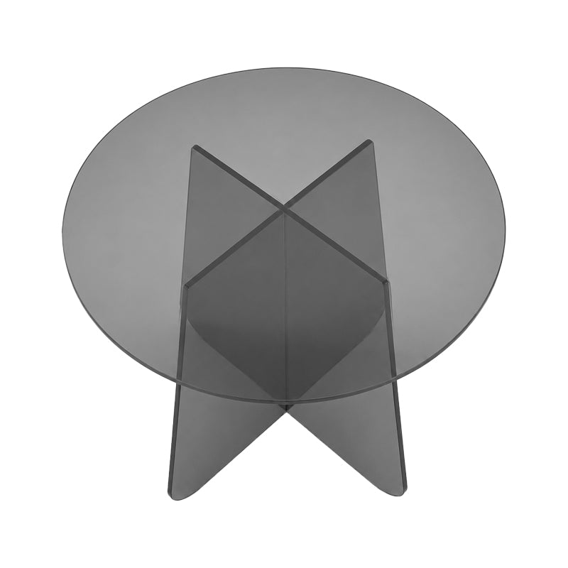 Cleary Side Table Tempered 8mm Anthracite Glass Φ50x45