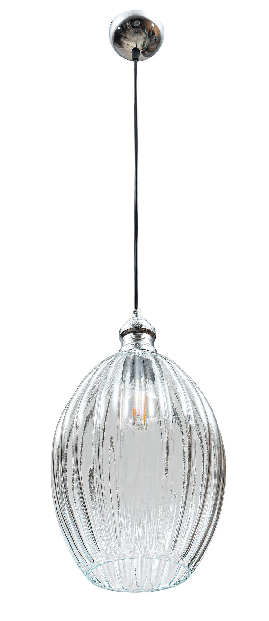 PDT 1455 TR # 1/Φ ΓΥΑΛΙ ΟΒΑΛ ΔΙΑΦΑΝΟ 1xΕ27 Φ22x130