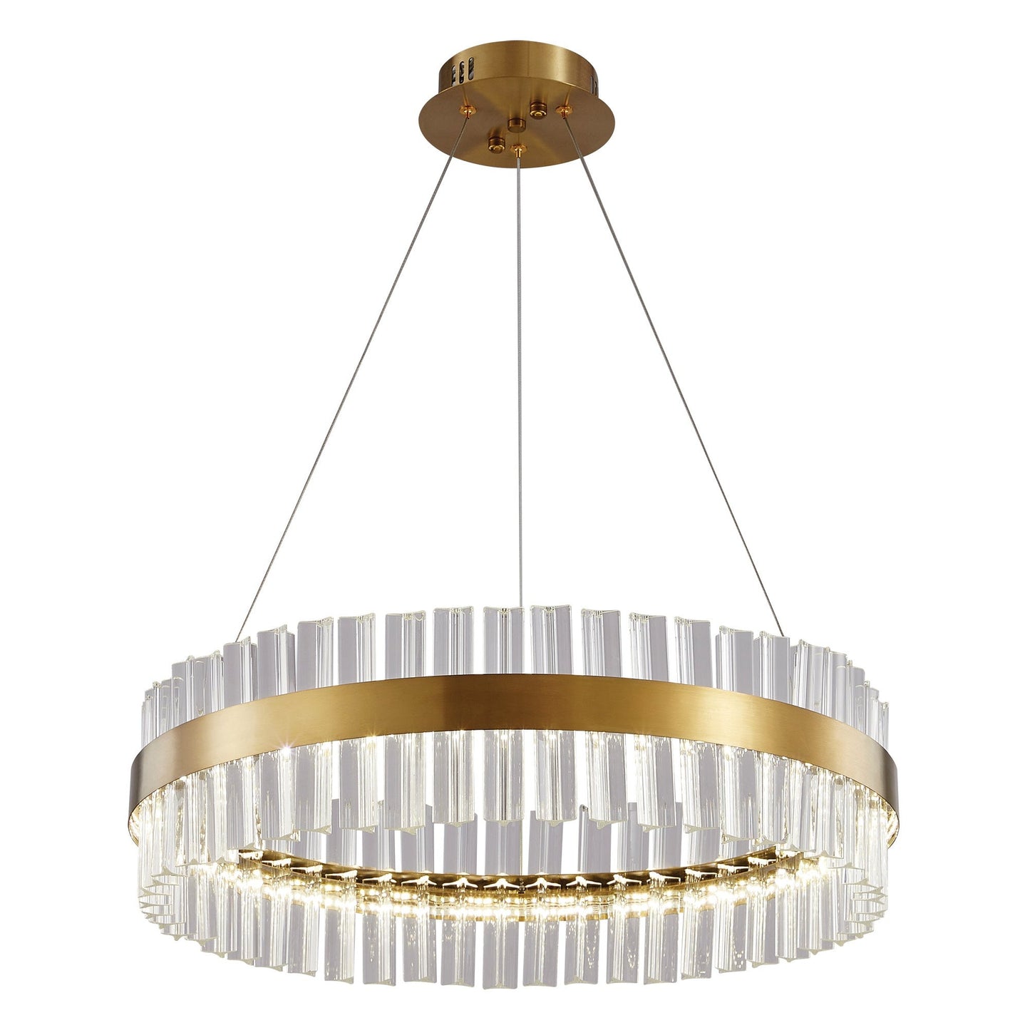 PDC 707-60 LED ΣΤΡΟΓΓΥΛΟ ΜΕ ΚΡΥΣΤΑΛΛΑ Φ60x100