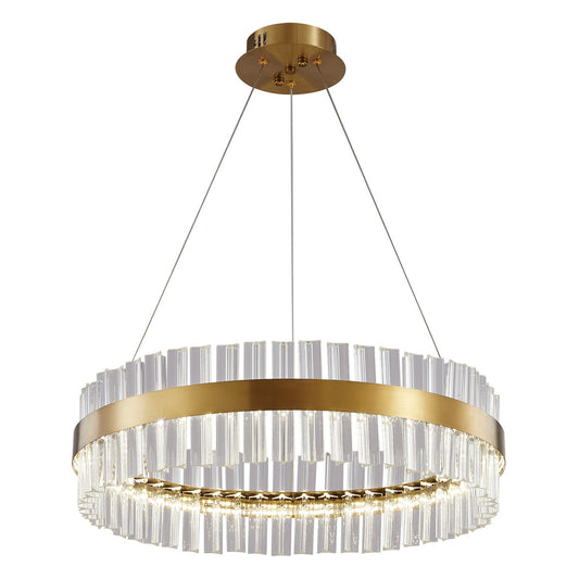 PDC 707-60 LED ΣΤΡΟΓΓΥΛΟ ΜΕ ΚΡΥΣΤΑΛΛΑ Φ60x100