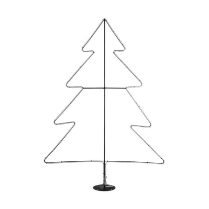 XMAS-TREE-BIG Χριστουγεννιάτικο Διακοσμητικό Φωτιστικό LED 27.3W 1092lm 360° AC 220-240V Αδιάβροχο IP65 Θερμό Λευκό 2700K - Μαύρο & Διάφανο - Μ134 x Π25 x Υ188