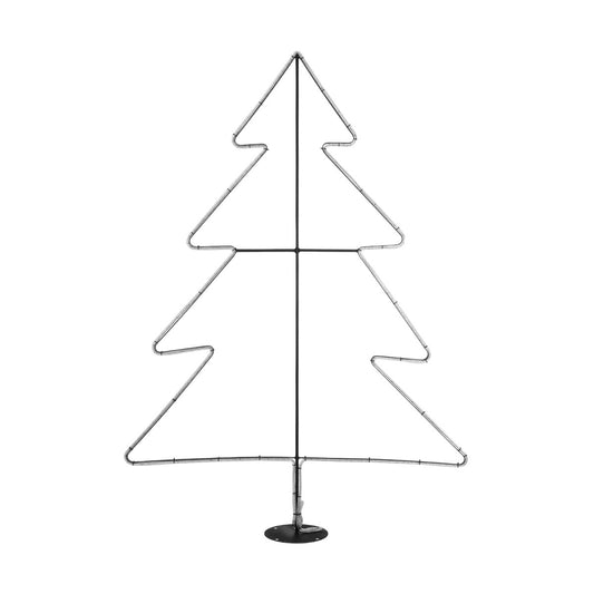 XMAS-TREE-BIG Χριστουγεννιάτικο Διακοσμητικό Φωτιστικό LED 27.3W 1092lm 360° AC 220-240V Αδιάβροχο IP65 Θερμό Λευκό 2700K - Μαύρο & Διάφανο - Μ134 x Π25 x Υ188