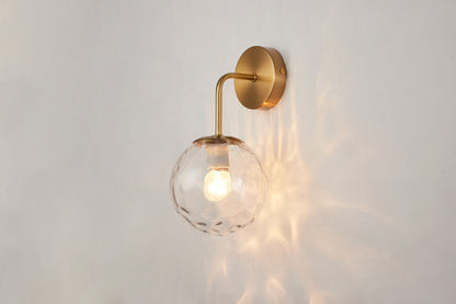 WLC 2476 ΑΠΛΙΚΑ ΜΠΡΑΤΣΟ ΓΩΝΙΑ - ΓΥΑΛΙ ΣΦΥΡΙΛΑΤΟ 1xE27 Φ15x20x30