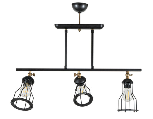 PDT 1244-3 ΒΚ # ΡΑΓΑ 3/Φ Τ.ΣΠΟΤ ΜΕ ΜΕΤΑΛΛΙΚΟ ΠΛΕΓΜΑ Ε27 70x12x62