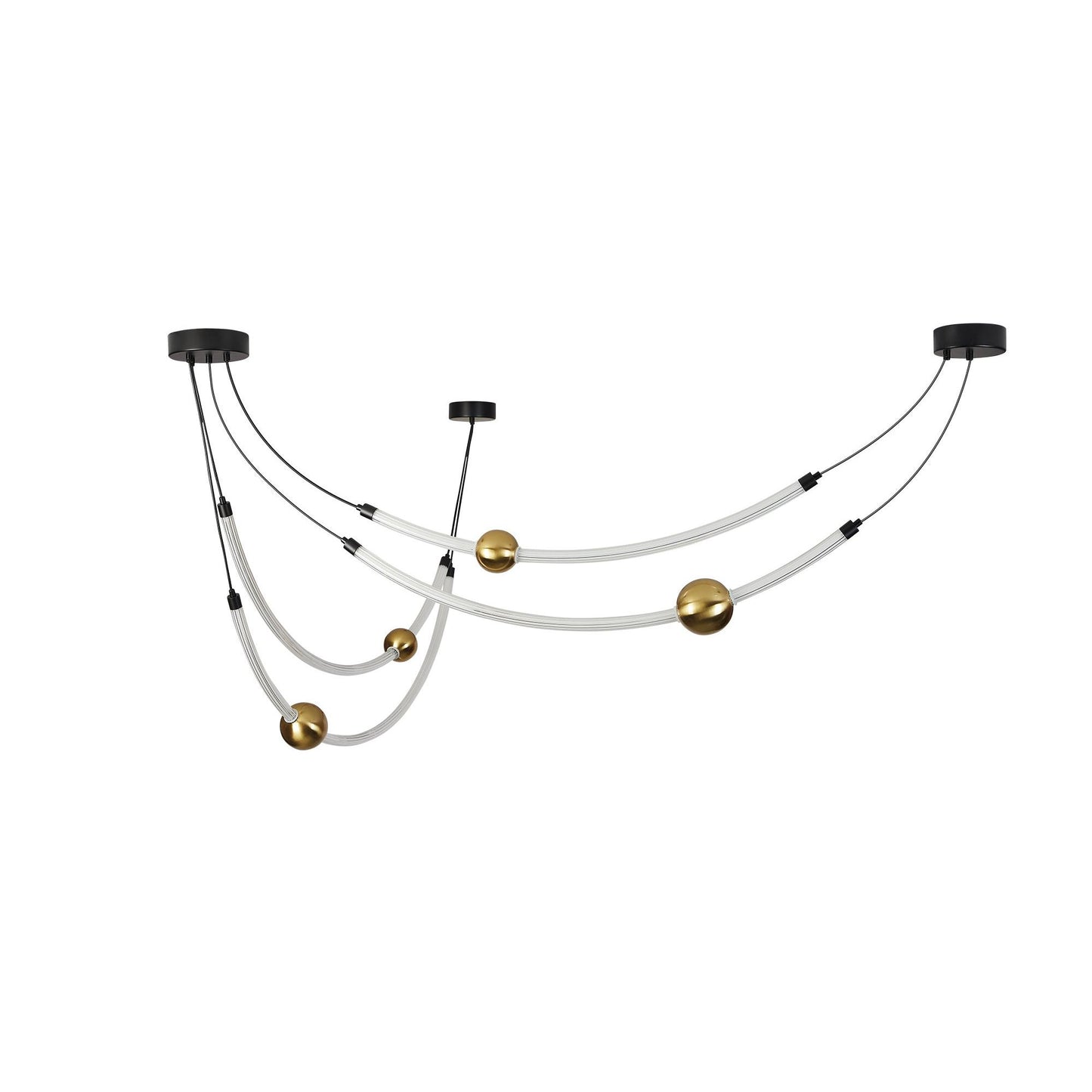 CCC 705-2 LED 4 ΣΩΛΗΝΕΣ ΜΕ ΧΡΥΣΗ ΔΙΑΚΟΣΜΗΤΙΚΗ ΜΠΑΛΑ 150x105εκ