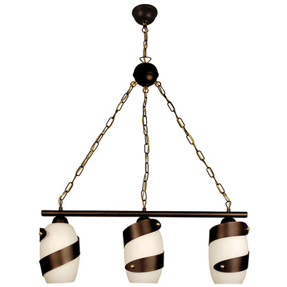 PDA 123-3 WH ΚΡΕΜΑΣΤΟ 3/Φ ΛΕΥΚΟ ΣΚΟΥΡΙΑ ΡΑΓΑ 3xΕ27 70x12x110