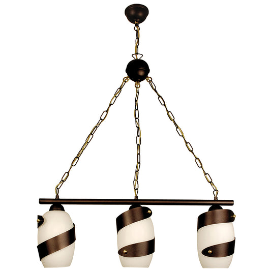 PDA 123-3 WH ΚΡΕΜΑΣΤΟ 3/Φ ΛΕΥΚΟ ΣΚΟΥΡΙΑ ΡΑΓΑ 3xΕ27 70x12x110