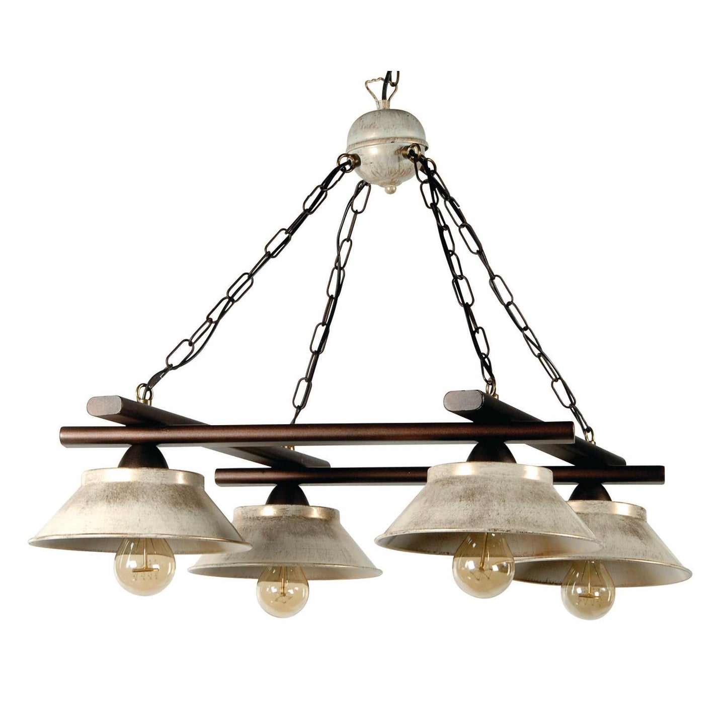 PDA 294-4 4/Φ ΤΕΤΡΑΓΩΝΟ ΣΚΟΥΡΙΑ ΠΙΑΤΑΚΙΑ ΕΚΡΟΥ ΧΡ. ΠΑΤΙΝΑ 4xΕ27 68x68x70