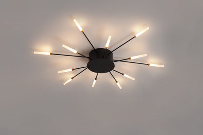 CCC 709-12 # LED ΟΡΟΦΗΣ ΜΑΥΡΟ ΑΚΤΙΝΕΣ Φ80x7