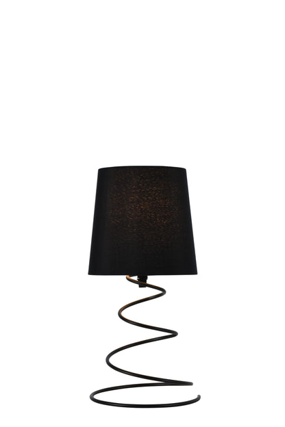 TLC 6002 BK ΠΟΡΤ. ΕΛΑΤΗΡΙΟ ΜΑΥΡΟ ΚΑΠΕΛΟ 1xΕ14 Φ(15-13)x33