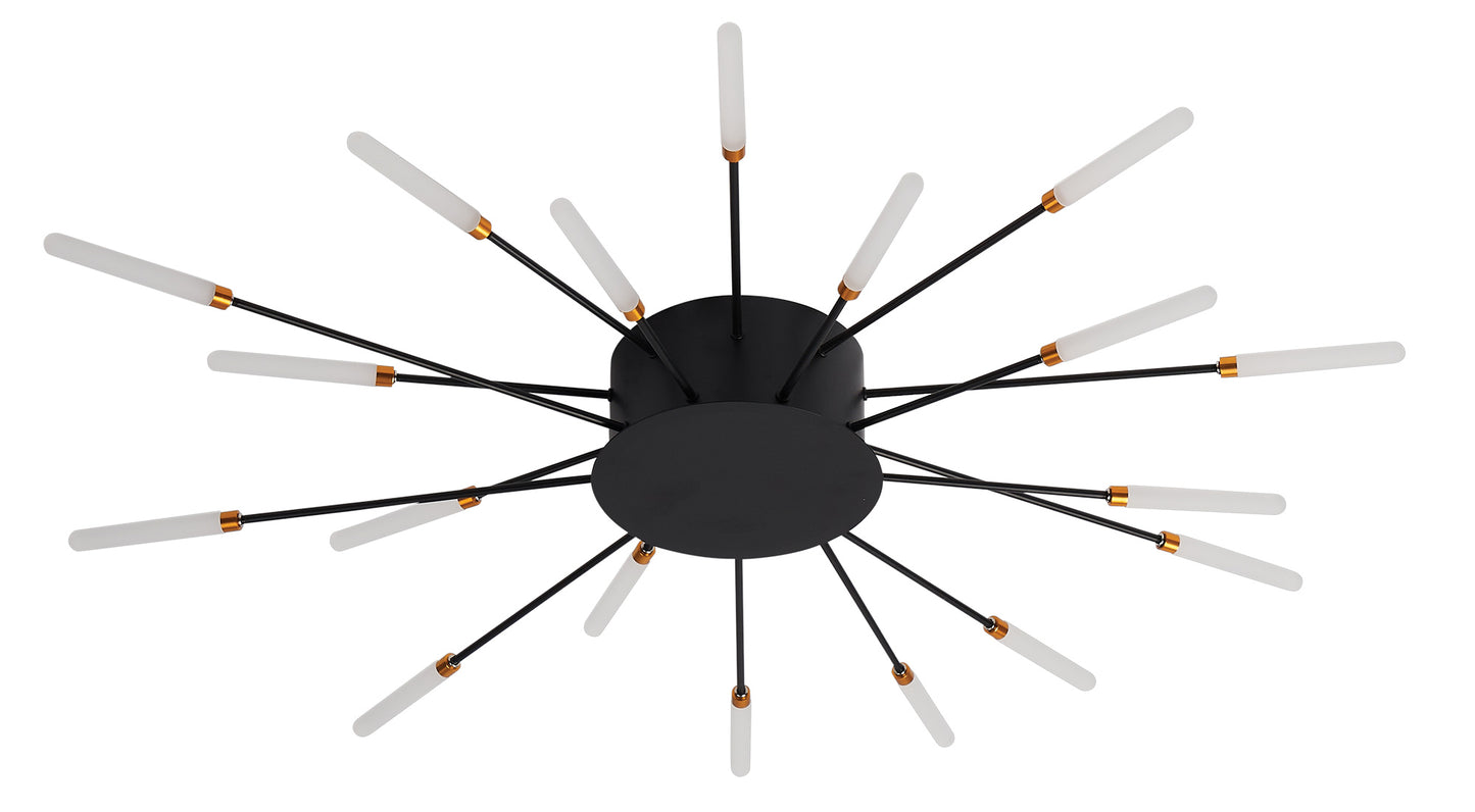 CCC 709-18 # LED ΟΡΟΦΗΣ ΜΑΥΡΟ ΑΚΤΙΝΕΣ Φ80x9