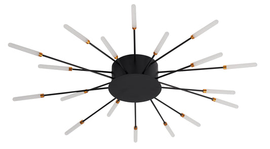 CCC 709-18 # LED ΟΡΟΦΗΣ ΜΑΥΡΟ ΑΚΤΙΝΕΣ Φ80x9