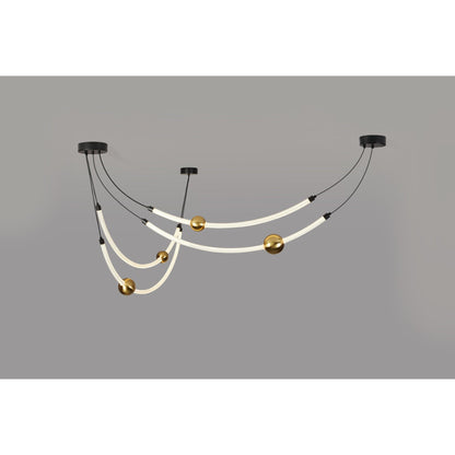 CCC 705-2 LED 4 ΣΩΛΗΝΕΣ ΜΕ ΧΡΥΣΗ ΔΙΑΚΟΣΜΗΤΙΚΗ ΜΠΑΛΑ 150x105εκ